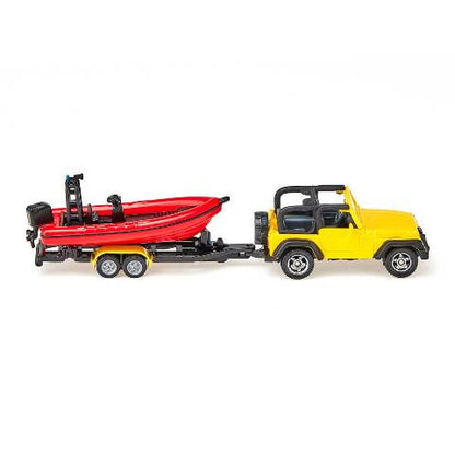 SK1658 SIKU Jeep Wrangler with Boat