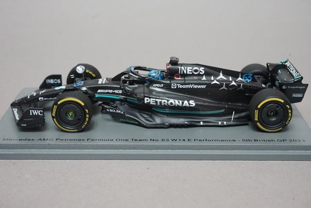 1:43 SPARK S8591 Mercedes-AMG Petronas F1 Team W14 E-Performance British GP 5th 2023 #63 G. Russell model car