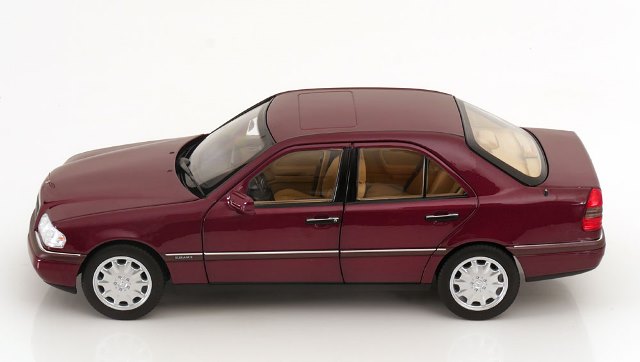 [ Pre-order ] 183370 NOREV 1:18 Scale Mercedes C-Klasse W202 Sedan 1993 Red Metallic (Modellissimo Custom Order)