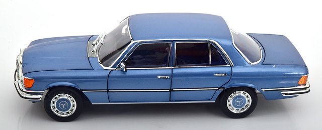 [ Pre-order ] 183971 NOREV 1:18 Scale Mercedes 350 SE W116 1973 Light Blue Metallic (Modellissimo Custom Order)