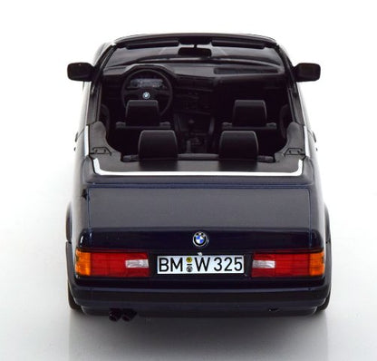 [ Pre-order ] 183212 NOREV 1:18 scale BMW 325i E30 Cabrio 1991 Dark Blue Metallic (Modellissimo custom order)