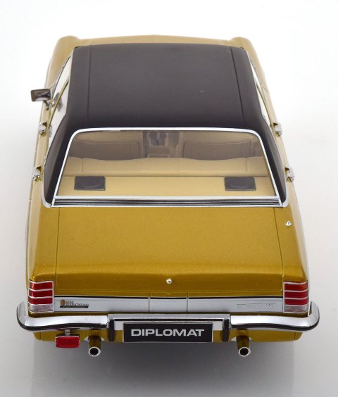 [ Pre-order ] 183685 NOREV 1:18 Scale Opel Diplomat V8 1969 Gold/Matte Black MODELISSIMO Custom Order