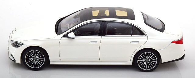 [ Pre-order ] 183801 NOREV 1:18 Scale Mercedes S-Class AMG-Line 2021 White Metallic MODELISSIMO Custom Order