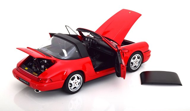 [ Pre-order ] 187325 NOREV 1:18 Scale Porsche 911 (964) Carrera 4 1990 Targa Red MODELISSIMO Custom Order