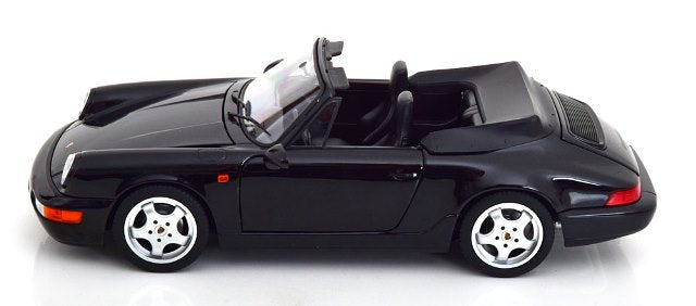 [ Pre-order ] 187332 NOREV 1:18 Scale Porsche 911 (964) Carrera 4 1990 Cabrio Black Metallic (Modellissimo Custom Order)