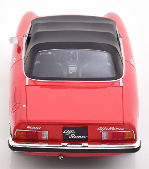 [ Pre-order ] 187880 NOREV 1:18 Scale Alfa Romeo 2000 Spider 1978 with Removable Softtop, Red, Custom Order from MODELISSIMO