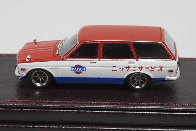 1:64 Ignition model IG2882 Nissan Datsun Bluebird (510) Wagon Red/White/Blue model car