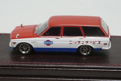 1:64 Ignition model IG2882 Nissan Datsun Bluebird (510) Wagon Red/White/Blue model car