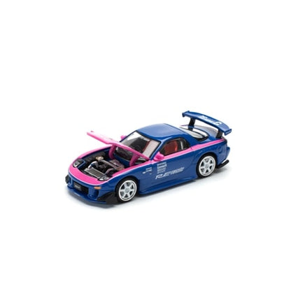 [ Pre-order ] PR640240 POP RACE 1:64 Mazda Amemiya MAZDA RX7 RE-AMEMIYA BLUE/PINK