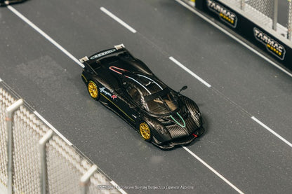 T64G-TL035-MBCF Tarmac Works 1:64 Pagani Huayra R Matt Black Carbon Fiber