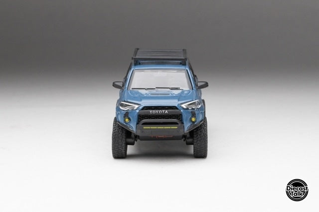 DTG0016-FR GCD Gaincorp Products 1/64 Toyota 4Runner TRD PRO Overland CavalryFront Runner x DiecastTalk Blue