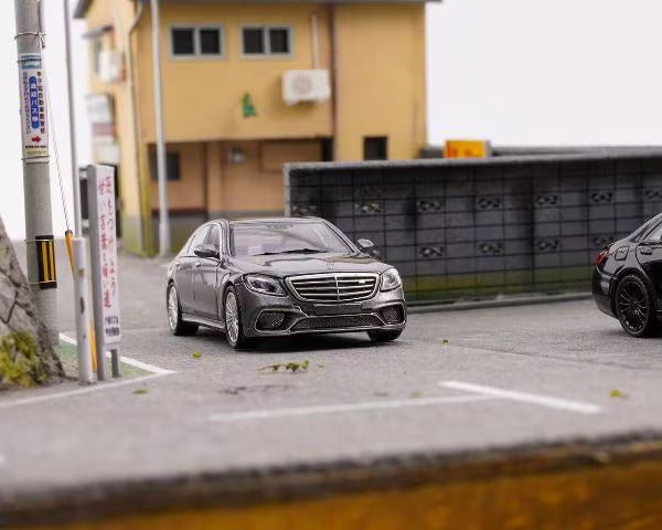 KING MODEL 1:64 Mercedes-Benz S65 AMG W222 Titanium Gray