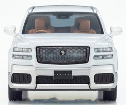 KS03926WS KYOSHO 1:43 Toyota Century (Hakaku: White Crane) (White/Silver) Interior: Mid Brown