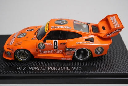 1:43 EBBRO 44132 Max Moritz Porsche 935 #8 Orange Jagermeister model car