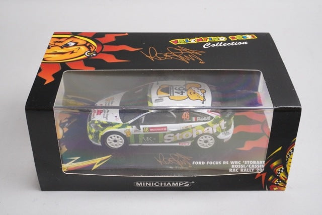 1:43 MINICHAMPS 400088146 Ford Focus RS WRC 'STOBART' RAC Rally 2008 #46 model car