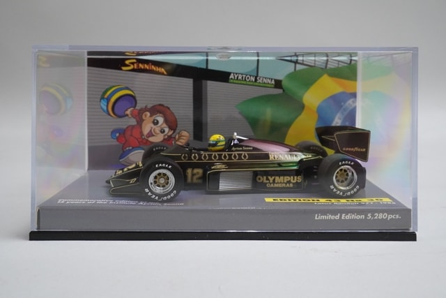1:43 MINICHAMPS 540431501 Lotus Renault 97T 1985 #12 ASC No.30 A.senna model car