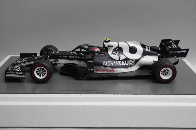 1:18 Spark 18S591 AlphaTauri Honda AT02 Azerbaijan GP 3rd 2021 #10 P.Gasly model car
