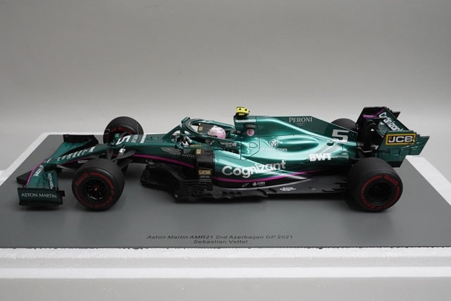 1:18 Spark 18S598 Aston Martin AMR21 Azerbaijan GP 2nd 2021 #5 S.Vettel model car