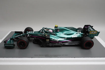1:18 Spark 18S598 Aston Martin AMR21 Azerbaijan GP 2nd 2021 #5 S.Vettel model car