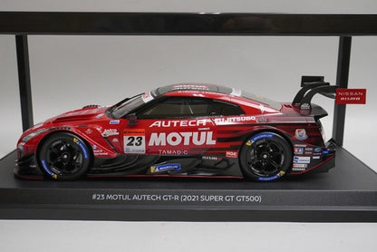 1:18 KYOSHO KWAM100005 Nissan NISMO Motul Autech GT-R Super GT GT500 2021 #23 model car