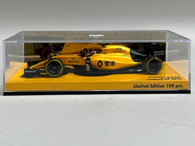 1:43 MINICHAMPS 447160030 Renault R.S.16 Chinese GP 2016 #30 J.Palmer model car