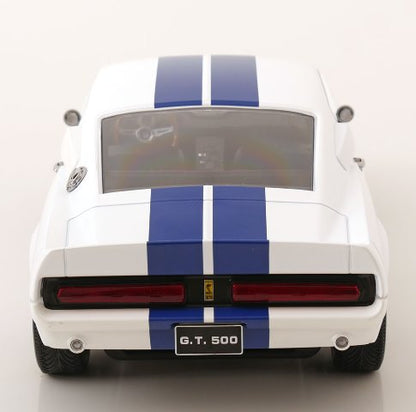 [ Pre-order ] KKDC120172 KK scale 1:12 Ford Mustang Shelby GT500 1967 White/Blue