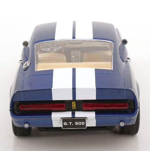 [ Pre-order ] KKDC120174 KK scale 1:12 Ford Mustang Shelby GT500 1967 Blue Metallic/White