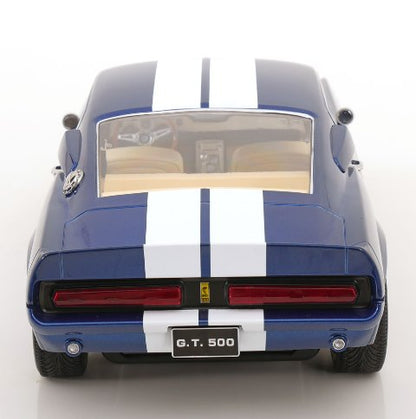 [ Pre-order ] KKDC120174 KK scale 1:12 Ford Mustang Shelby GT500 1967 Blue Metallic/White