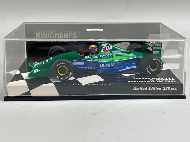 1:43 MINICHAMPS 410910232 Jordan Ford 191 PORTUGUESEGP 1991 #32 M. Moreno model car