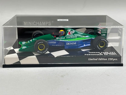 1:43 MINICHAMPS 410910232 Jordan Ford 191 PORTUGUESEGP 1991 #32 M. Moreno model car