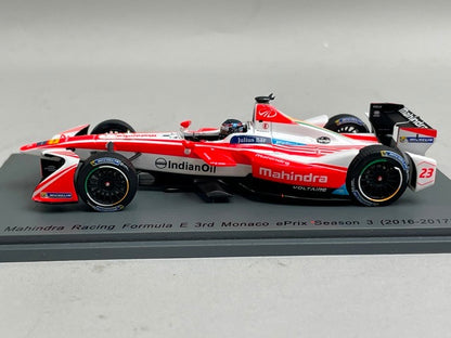 1:43 Spark S5902 Mahindra Racing Formula E 3rd Monaco ePrix 2016-2017 #23 model car