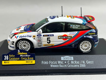 1:43 VITESSE SKW018 Ford Focus WRC CATALUNYA Rally 2000 #5 C. McRae N. Grist model car