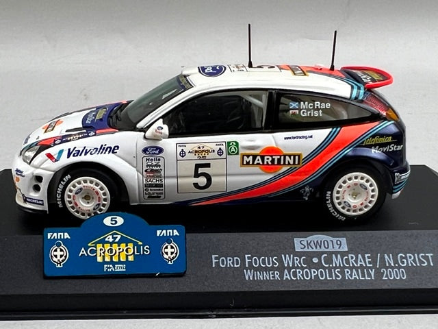 1:43 VITESSE SKW019 Ford Focus WRC ACROPOLIS Rally 2000 #5 C. McRae N. Grist model car