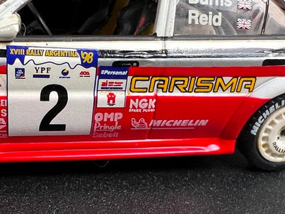 1:43 VITESSE V98151 Mitsubishi Carisma GT CORDOBA ARGENTINA Rally 1998 #2 R. Burns R. Reid model car
