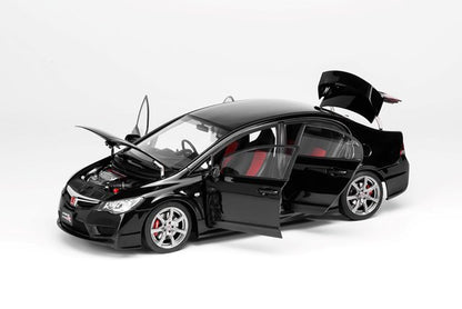 M85406 MOTORHELIX 1:18 Honda Civic Type R 2007 Facelift Crystal Black model car