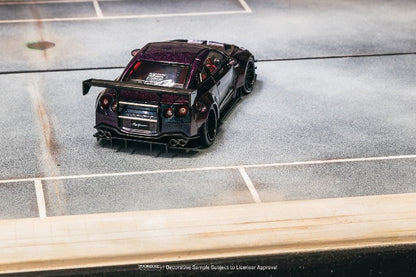 T43-019-MP Tarmac Works 1:43 Nissan LB-WORKS NISSAN GT-R R35 type 2 Midnight purple model car