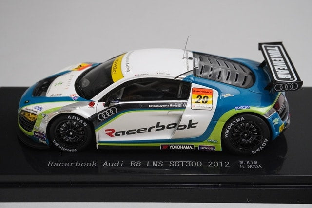 1:43 EBBRO 44756 Racerbook Audi R8 LMS SGT300 2012 #20 M. Kim Hideki Noda model car