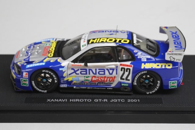 1:43 EBBRO P419 Nissan Xanavi Hiroto GT-R JGTC 2001 #22 model car