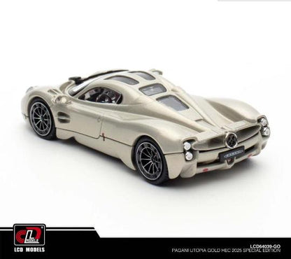 LCD64039-GO LCD 1:64 Pagani Utopia TMCS 2025 Malaysia Limited Edition Gold