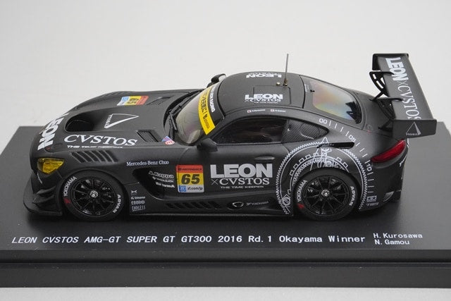 1:43 EBBRO 45408 Mercedes Leon Cvstos AMG-GT Super GT GT300 Rd.1 2016 #65 model car