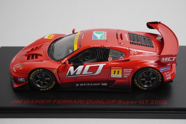 1:43 EBBRO 43744 Redline Ferrari Jim Gainer Dunlop Super GT 2005 #11 model car