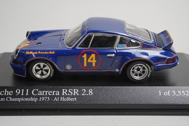 1:43 MINICHAMPS 430736914 Porsche 911 Carrera RSR 2.8 1973 #14 model car