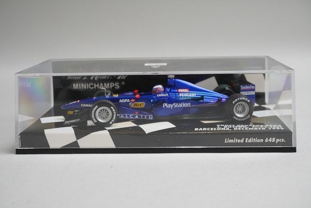 1:43 MINICHAMPS 400990119 Prost Peugeot AP02 F1 Barcelona 1999 J.Button model car