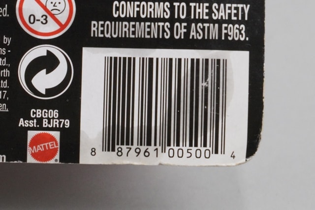 Mattel Cars Police Car Blister Pack model car