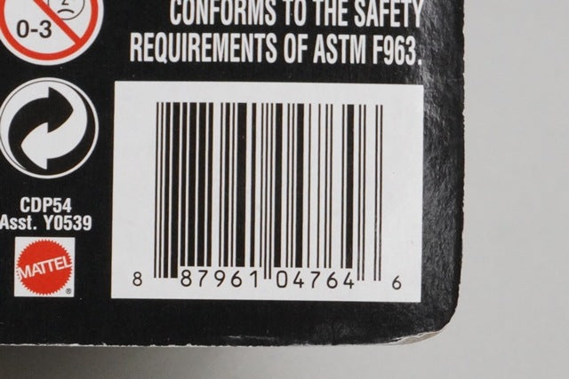 Mattel CDP54 Cars Grey Semi Blister Pack model car