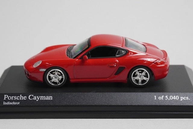 1:64 MINICHAMPS 640065620 Porsche Cayman Red model car