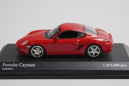 1:64 MINICHAMPS 640065620 Porsche Cayman Red model car