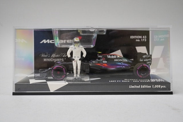 1:43 MINICHAMPS 530164022 McLaren Honda MP4-31 2016 #22 model car