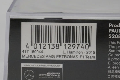 1:43 MINICHAMPS 417150044 Mercedes-AMG Petronas W06 Malaysia 2015 #44 model car