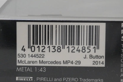 1:43 MINICHAMPS 530144522 McLaren Mercedes MP4-29 China 2014 #22 model car